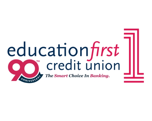 Education First Credit Union 90th Anniversary Logo