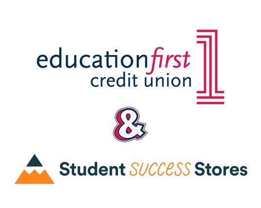 Education First CU Logo and Student Success Store Logo