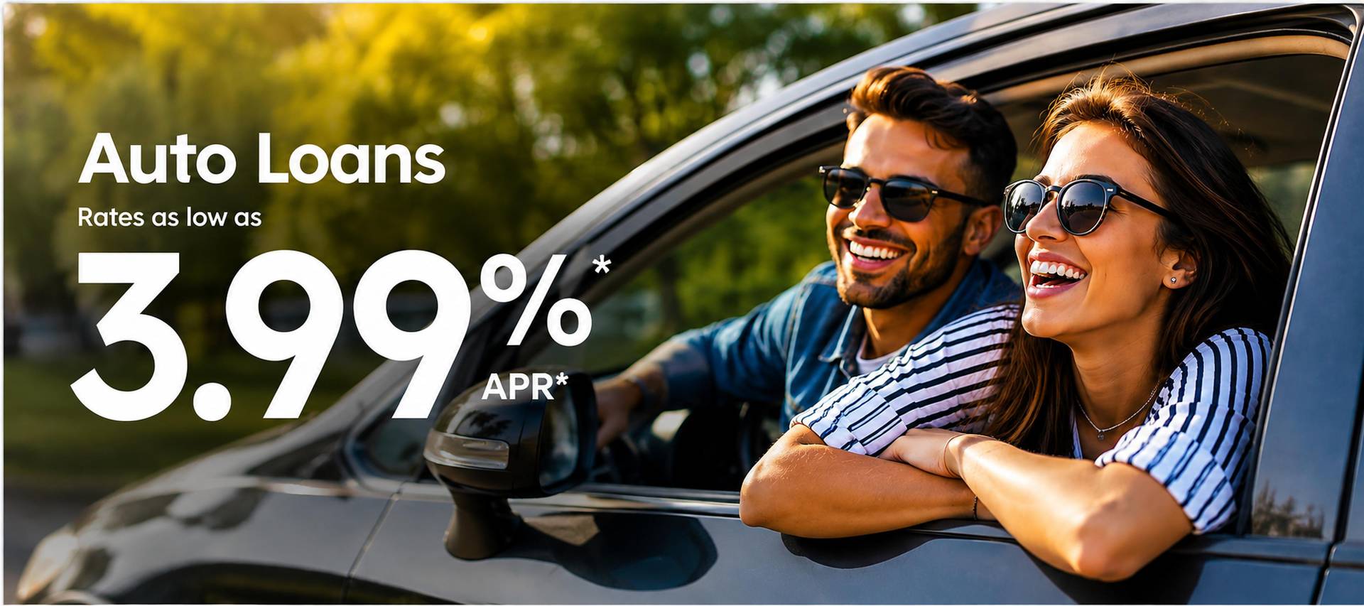 We Just Dropped Our Auto Loan Rates. Rates As Low As 3.99% APR*! Let's get you rolling. Apply Now