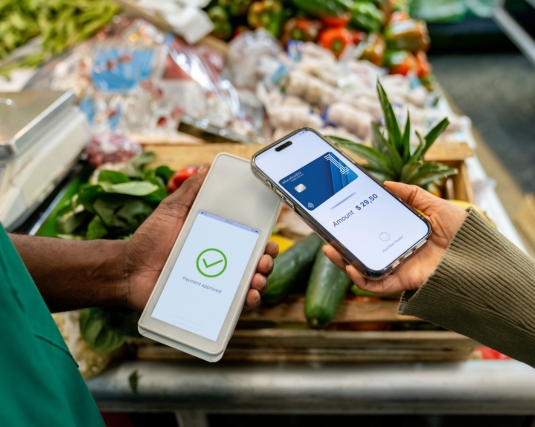 Education First Debit Card using Tap-to-Pay at Checkout Terminal